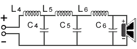 Sixth-Order Low Pass Crossover Filter Schematic